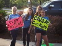 The Lady’s Island Middle School Cougar Cheerleaders recently held a car wash fundraiser at Arby’s in order to raise money for cheer camp this summer. All the cheerleaders had a great time and worked hard. Pictured at left: Faith Houston, Aby Freeman, Leigha Greene and Katherine Larrow. Other girls who attended were Emily Merritt, Sydney Weiland, Dominique Barnes and Bella Gregory.