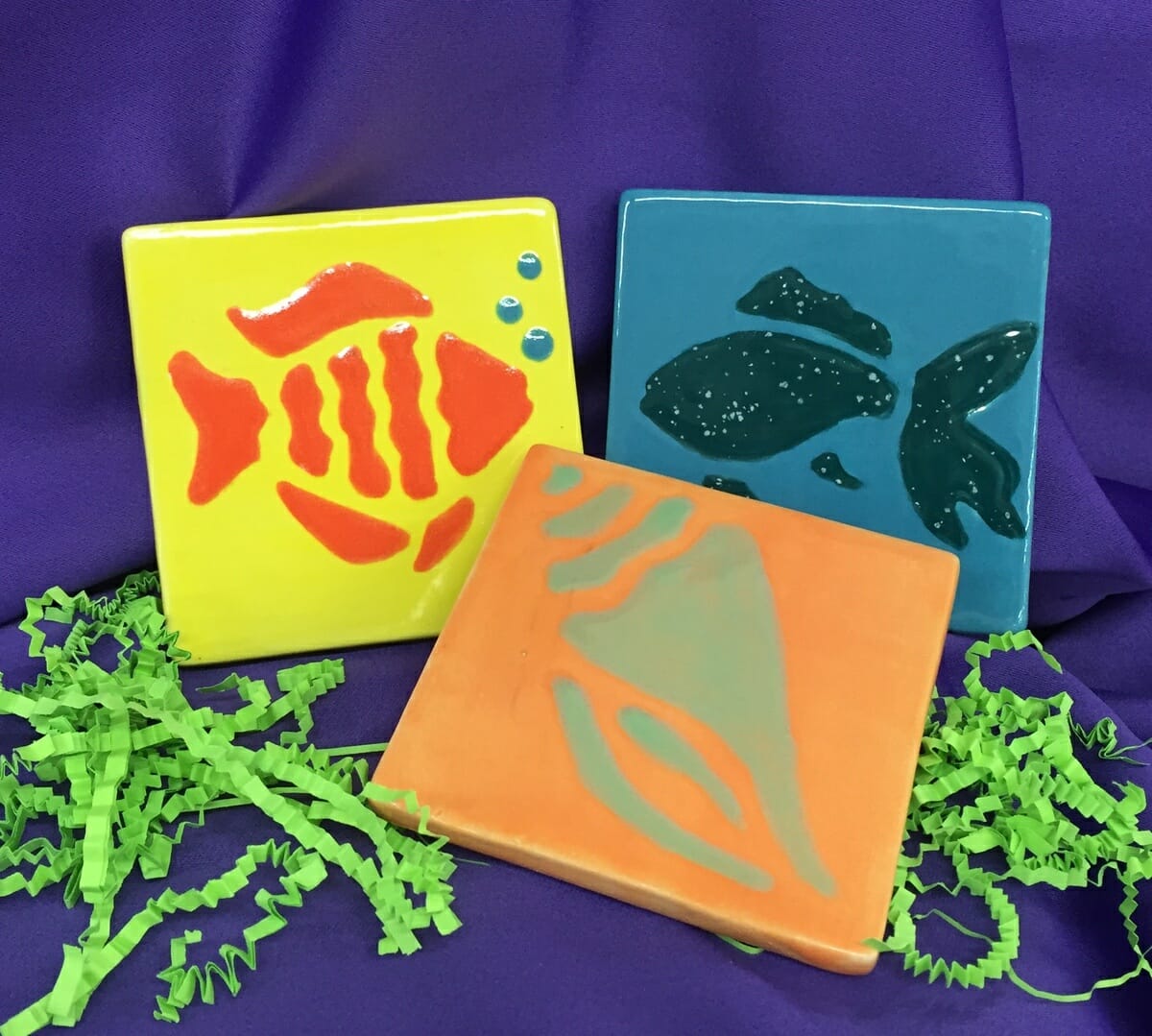 Hand-painted coasters have been added to Aunt Laurie’s line of products.