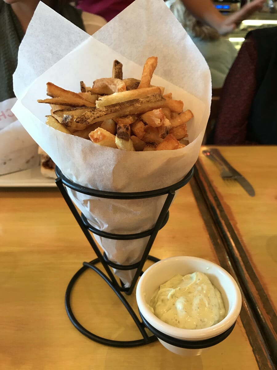 Hand-cut french fries