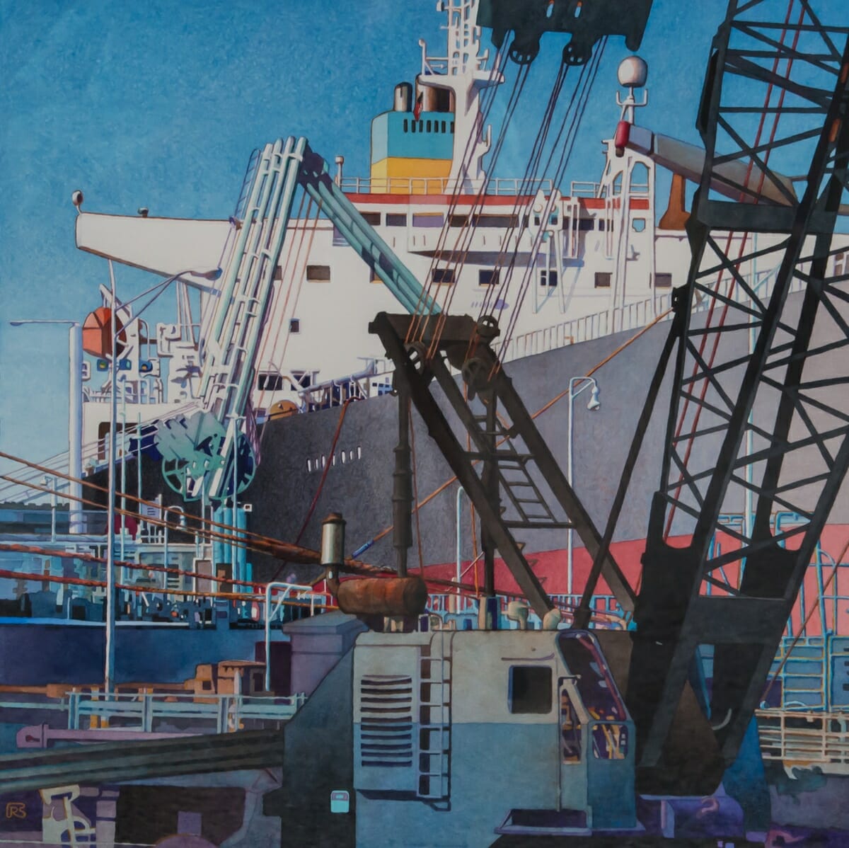 The painting “Dockside Dynamics” by Robert Steinmetz won last year’s Best In Show award at the Beaufort Art Association Spring Show.