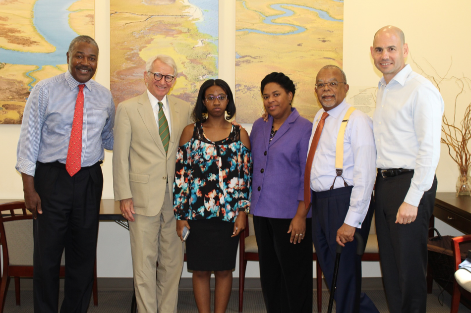Pictured above from left: Bill Lewis, Joe Riley, Ambriance Lamar, Jennifer Pinckney, Skip Gates, and Josh Steiner.