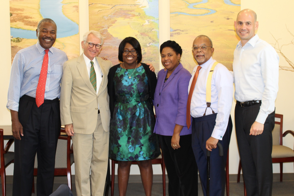 Pictured above from left: Bill Lewis, Joe Riley, Briona Millidge, Jennifer Pinckney, Skip Gates, and Josh Steiner.