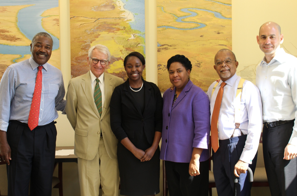 Pictured above from left: Bill Lewis, Joe Riley, Shawna Wright, Jennifer Pinckney, Skip Gates, and Josh Steiner.