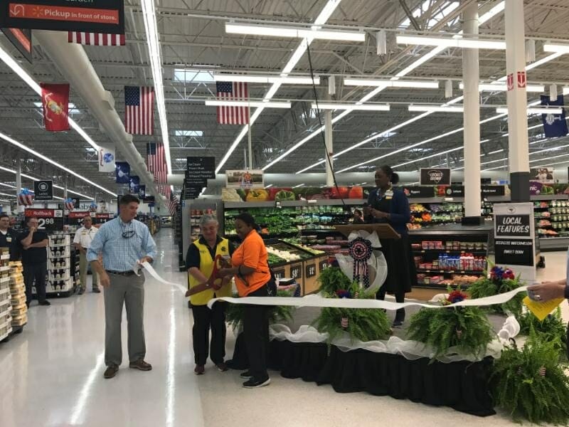 Walmart on Robert Smalls Parkway celebrated its recent renovations with a ribbon cutting ceremony on June 30. Walmart recently made the following renovations to their store: electronics of the future, updated produce and bakery, new gluten-free category in grocery, new registers on the front checkouts, new seasonal and celebrations center and new state-of-the-art tools in hardware. Photo provided.