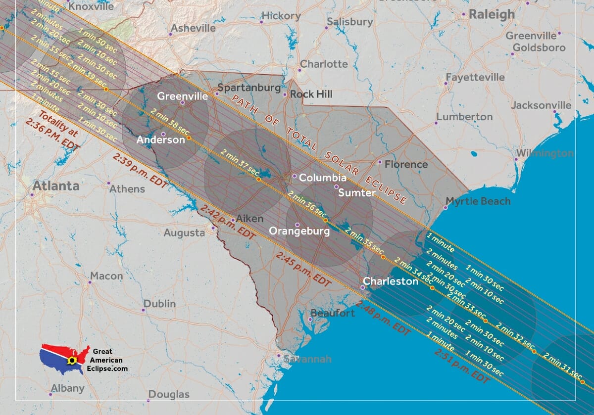 eclipse map