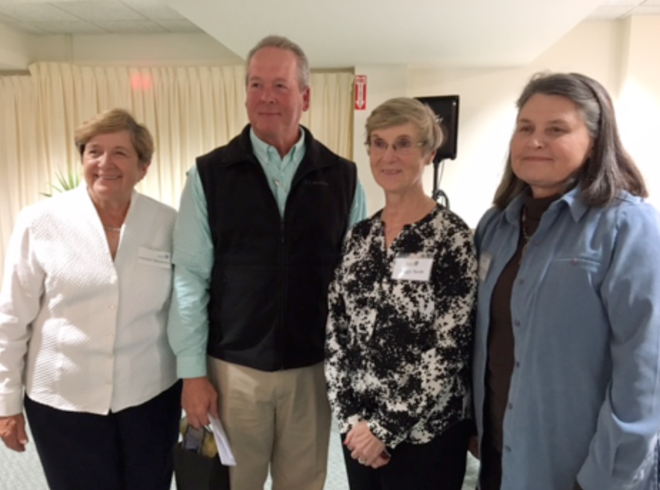 Pictured from left are Dr. Celeste Nalwasky, AAUW of Beaufort president; Sheriff P.J. Tanner; and Peggy Scott and Mary Hope Roseneau, program vice presidents. Photo provided.